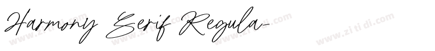 Harmony Serif Regula字体转换 Harmony Serif Regula字体转换